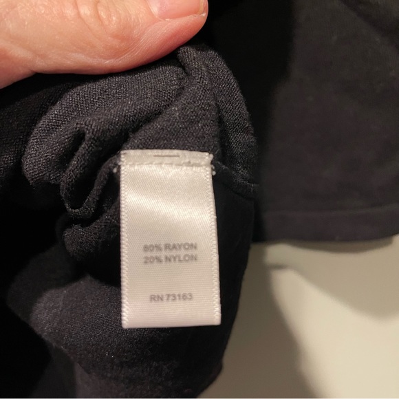 Spense brand knit top. Simple black pullover with some stretch. 3/4 sleeves. - Picture 4 of 7